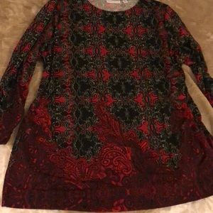 Cute Placement Print Tunic